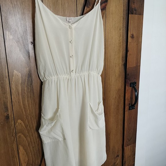 Aritzia Babaton Silk Dress Cream XS - Picture 2 of 5